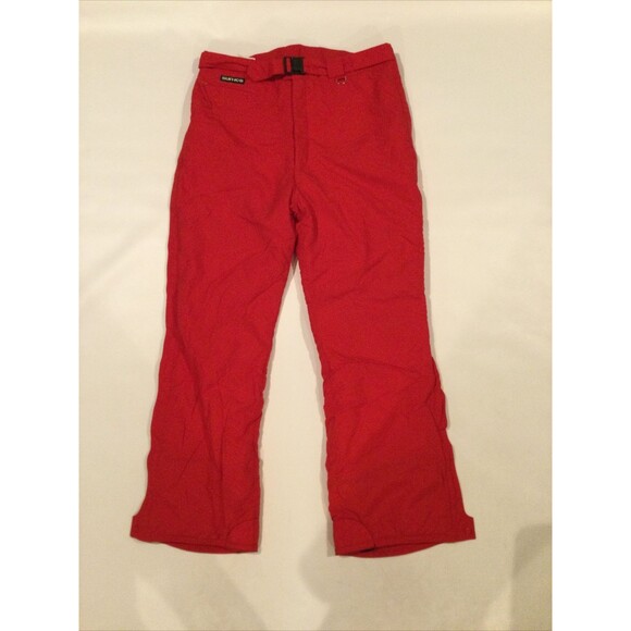 Sunice Pants - Vintage Sun Ice Mens Sz 38 x 33 Red Insulated Full Side Zip Ski Snowboard Pants